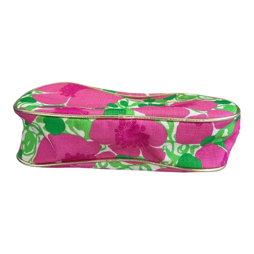 Lily Pulitzer x Estee Lauder Cosmetic Makeup Bag Pretty Pink and Green